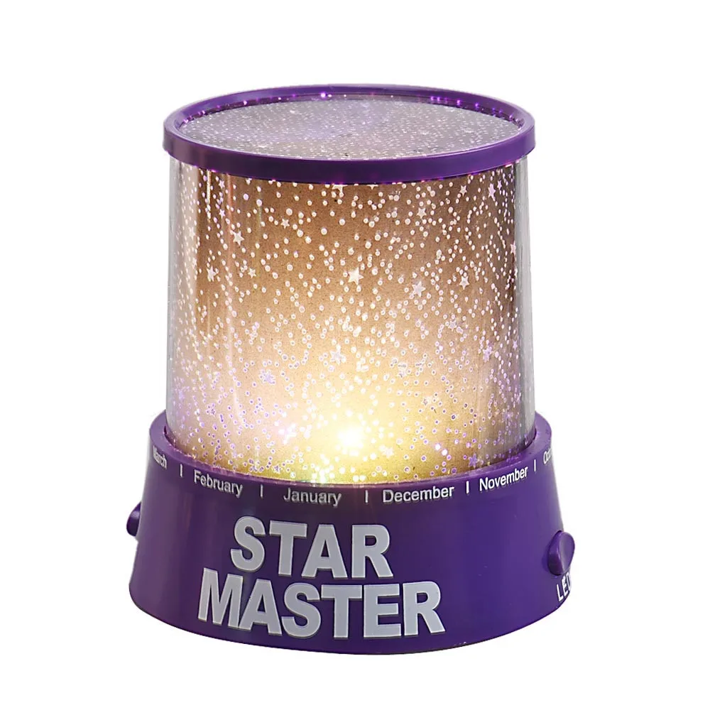 Romantic Amazing Cosmos Moon Colorful Master Star Sky Universal Night Light Kid Chidren Projector lamp Christmas Gift Present