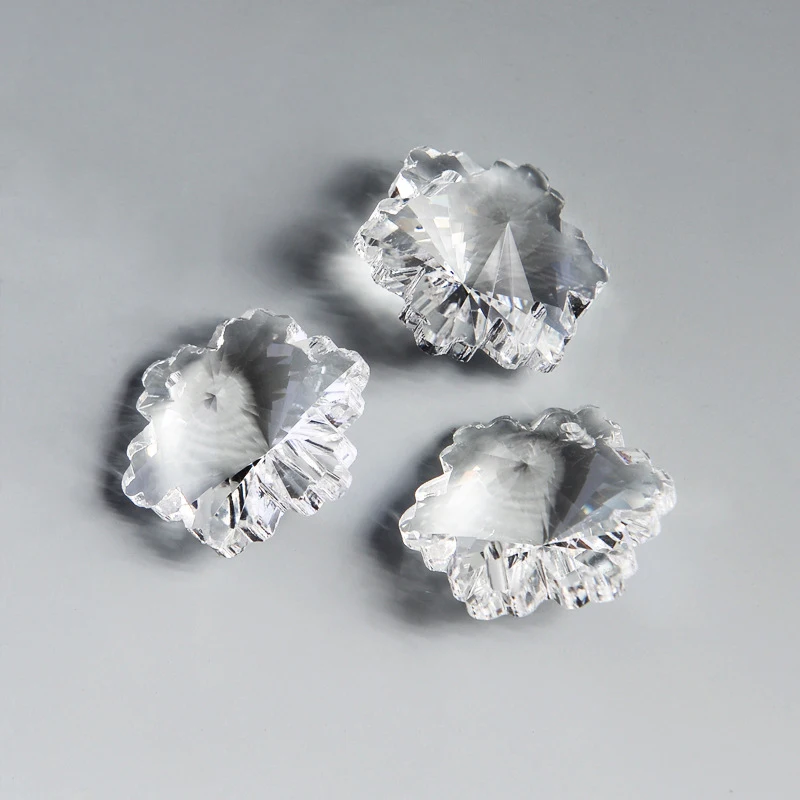 3 шт. 30 мм хрустальные снежинки бусины занавески дверные подвесные россыпью