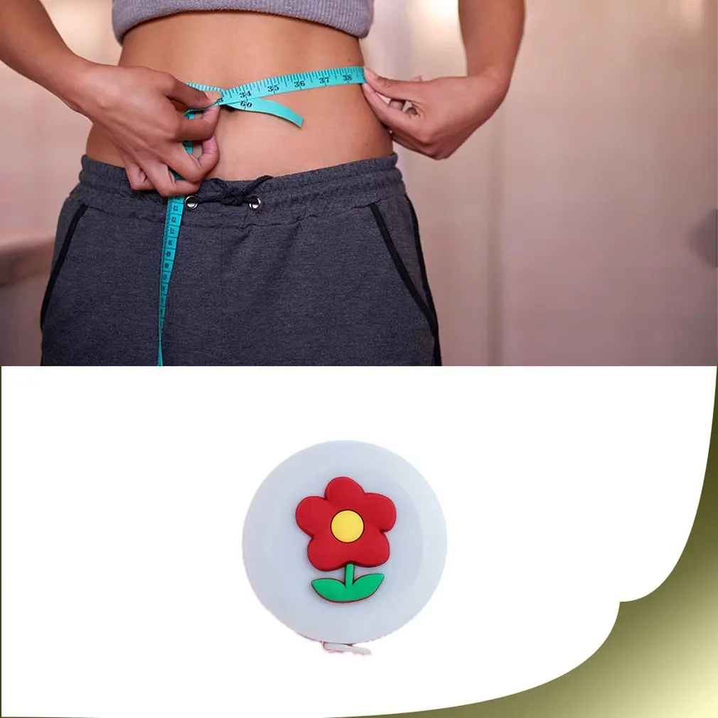 

Lovely Cartoon Retractable Tape Measure Animals Roll Automatic Stretch Ruler Keychain Soft Tape Measure for Tailor Sewing