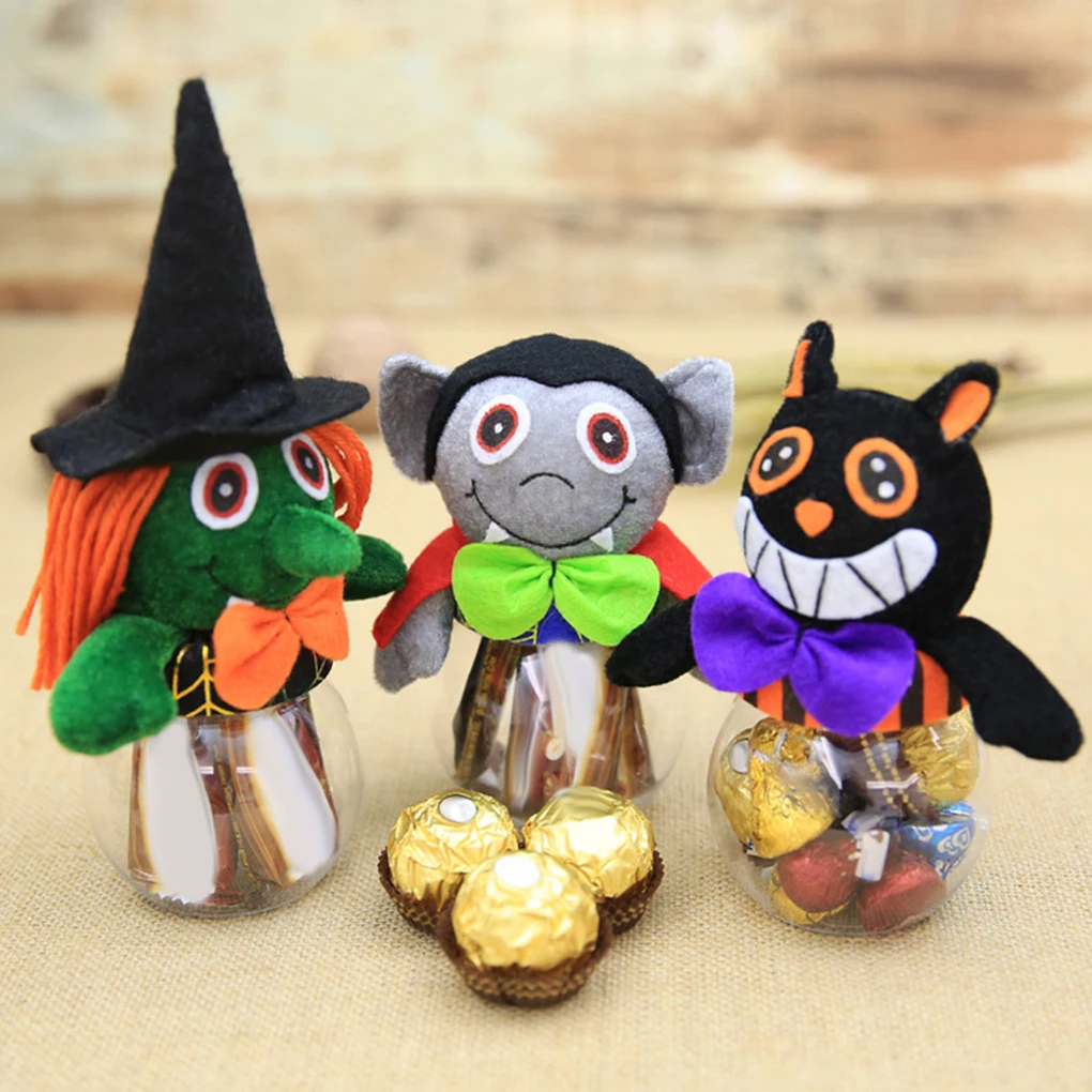 Хэллоуин украшения фестиваль Атмосфера Подарочная коробка Тыква конфеты банка