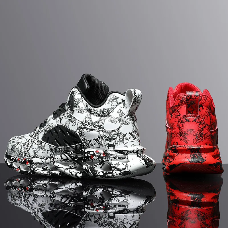 

Men's Fashion Large Size Sports Shoes 2021 New Breathable Non-slip Men's Shoes Basketball Shoes Sports Leisure Old Shoes Men