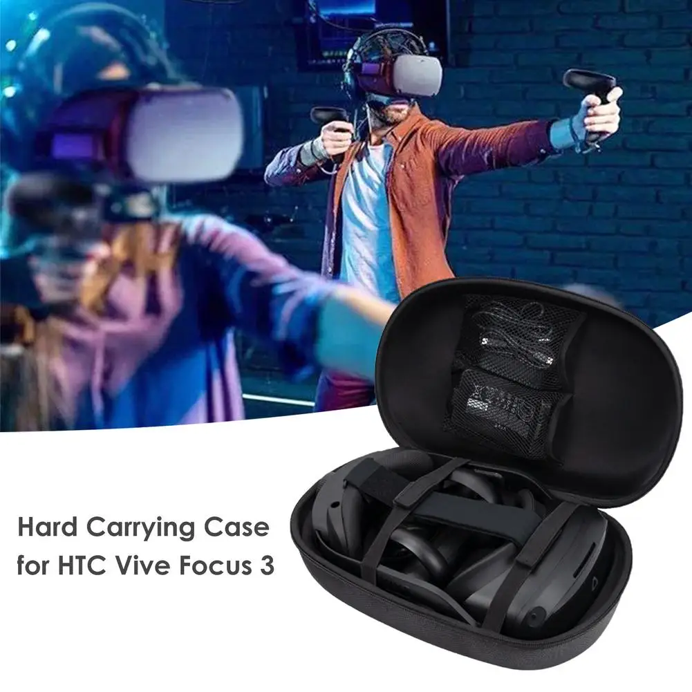 New EVA Travel Carrying Case For HTC Vive Focus 3 VR Headset Storage Bag Shockproof Handbag Box Focus3 Accessories | Электроника