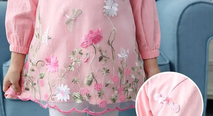 Традиционное китайское платье Ципао с вышивкой для девочек | Тематическая одежда