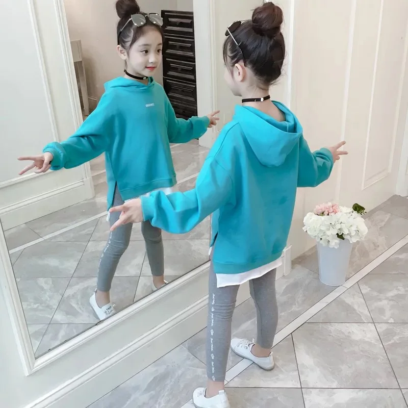 Детская одежда осень-зима 2020 комплект одежды для девочек рубашка с длинным