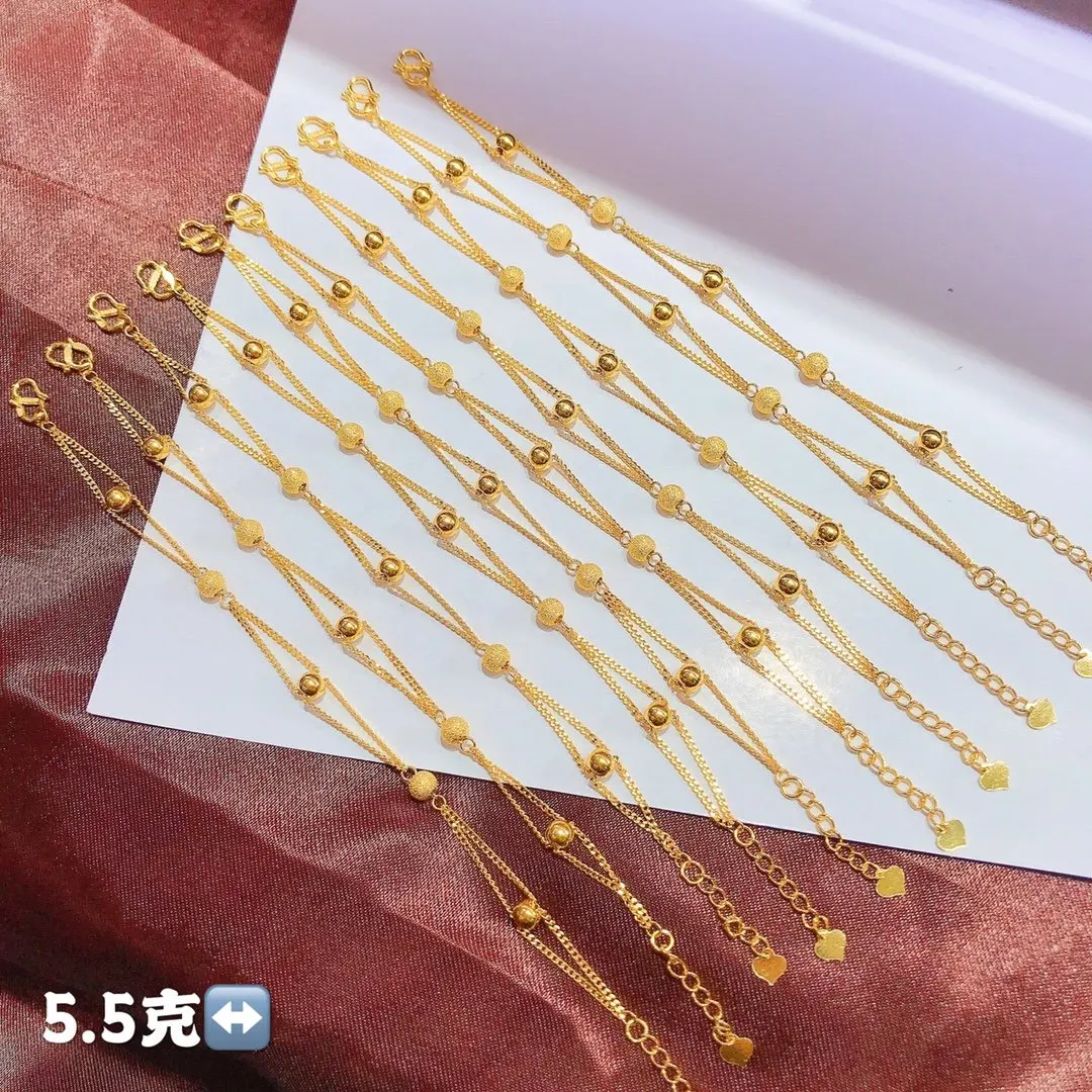 

HX 24K Pure Gold Bracelet Real 999 Solid Gold Bangle Upscale Beautiful Romantic Trendy Classic Jewelry Hot Sell New 2020