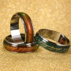 Новые Кольца с электрокардиограммой, волнистые кольца, чувствительные к температуре, парные кольца, меняющие цвет, настроение для мужчин и женщин, романтические украшения