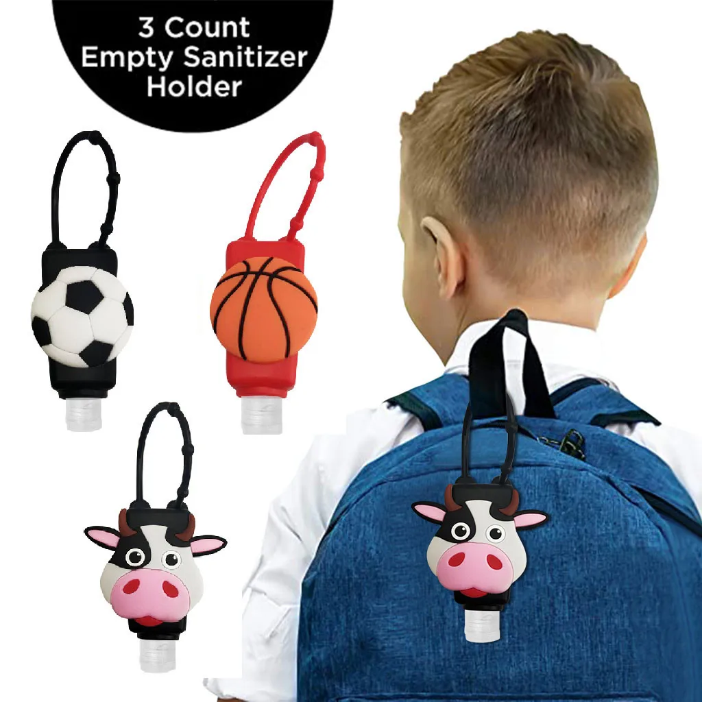 3 шт. дорожная многоразовая бутылка с брелком откидная крышка пустой прозрачный