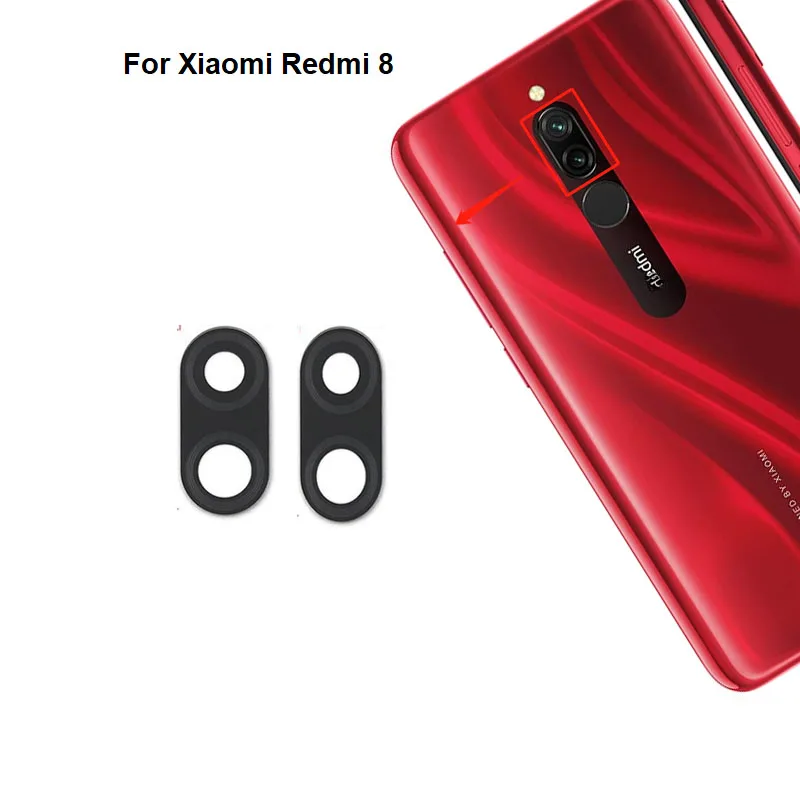 

Новинка, стеклянный объектив задней камеры для Xiaomi Redmi 8, 10 шт., с клейкой наклейкой, M1908C3IC MZB8255IN M1908C3IG M1908C3IH