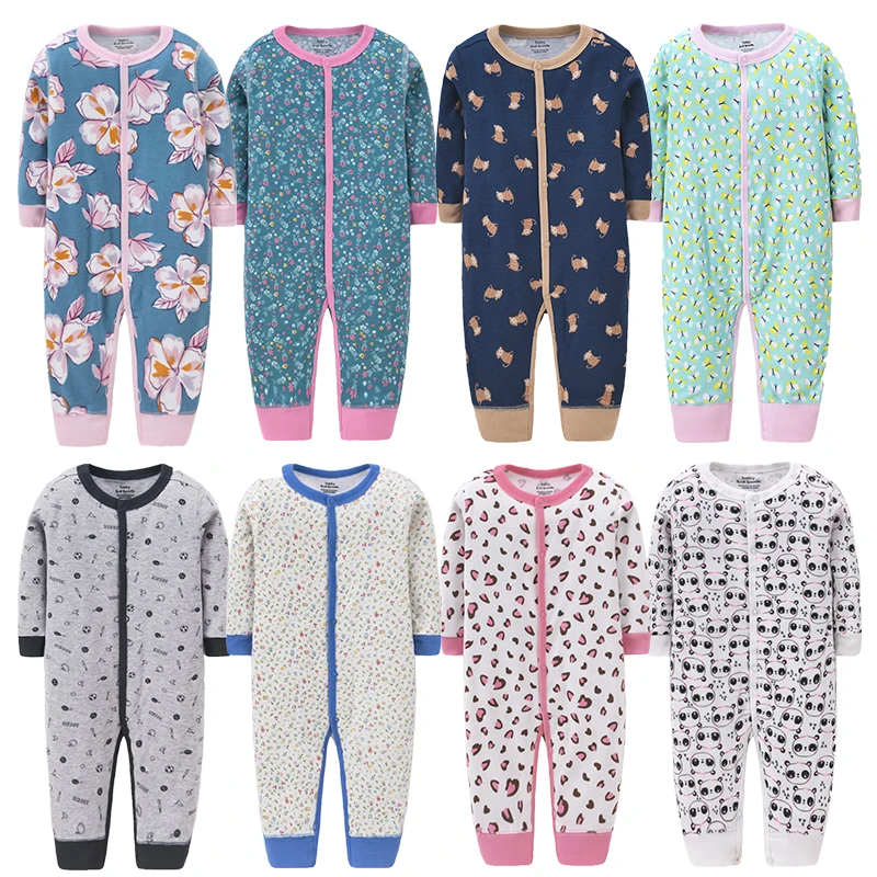 Одежда для новорожденных Комбинезон из чистого хлопка маленьких девочек Костюм