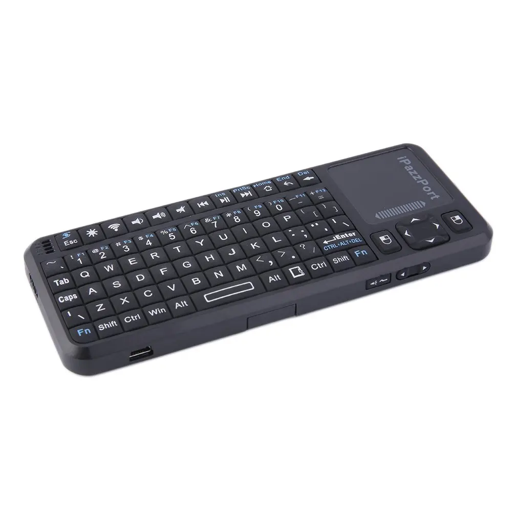 Оригинальная iPazzPort 19s Русская клавиатура 2 4G мини беспроводная Air Mouse с тачпадом