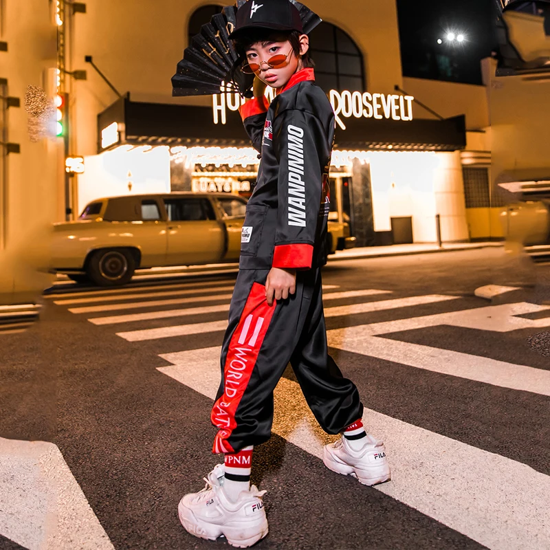 

New Hip-Hop Dance Costume Kids Jazz Dance Hip-Hop Traditional Chinese Dance Costumes Street Dancewear Festival Clothes DQS3533