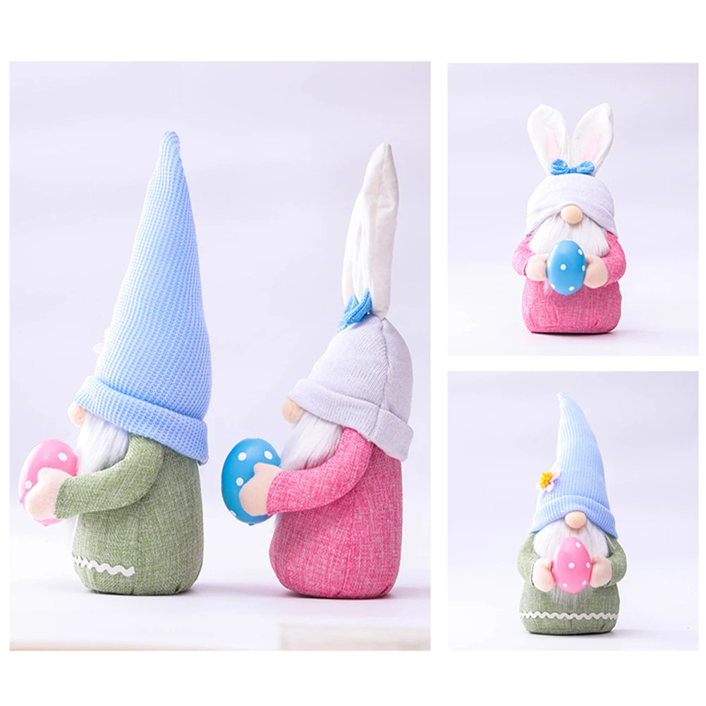 

Easter Bunny Gnome Decoration Handmake Easter Faceless Doll Easter Plush Dwarf Home Party Decorations Kids Toys Standing Post
