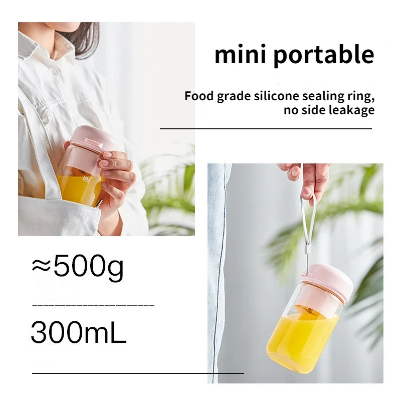 mini juicer cup food mixer blender processor kitchen appliance usb fruit squeezer smoothie milkshake portable juice extractor free global shipping
