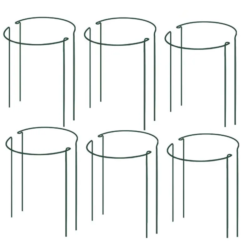 12 шт. металлическая опора для растений зеленая полукруглая 21x35см | Дом и сад