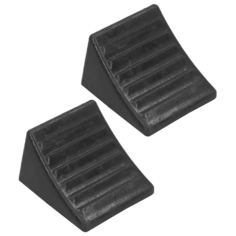 

Wheel Chocks Skid Resist Rubber Chock Strength Car Stopper Wheel Stop Slider Block ​Pad Slope Chock