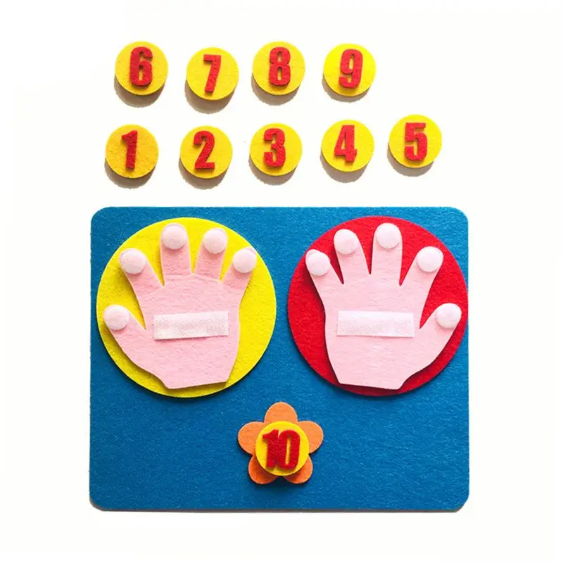 

Children Maths Toys Finger Counting 1-10 Learning Kindergarten Mathematics Toy