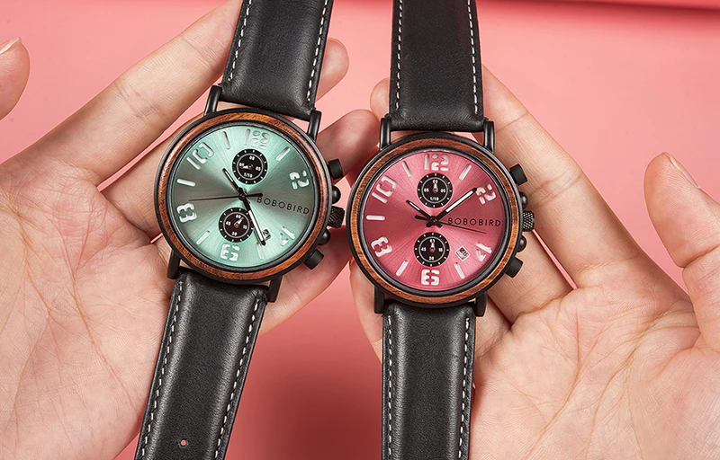 Montre homme бренд BOBO BIRD Дата хронограф из натуральной кожи ремешок мужские часы дропшиппинг подарочная коробка