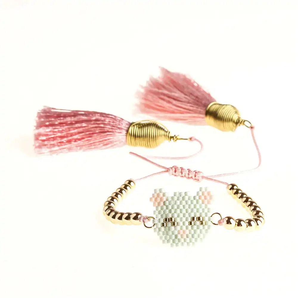 SHINUSBOHO женский милый браслет кошка Ручной работы Бусины Миюки Ювелирные изделия