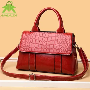 fashion crocodile pattern womens shoulder bags package cover type messenger bag 2021 new high quality pu leather women handbag free global shipping