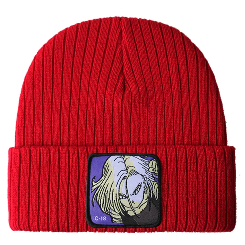 

C-18 Knit Cap 100% Cotton Warm Winter ski Beanie BUU Knitted Hat Skullies & Beanies Unisex fashion outdoor caps