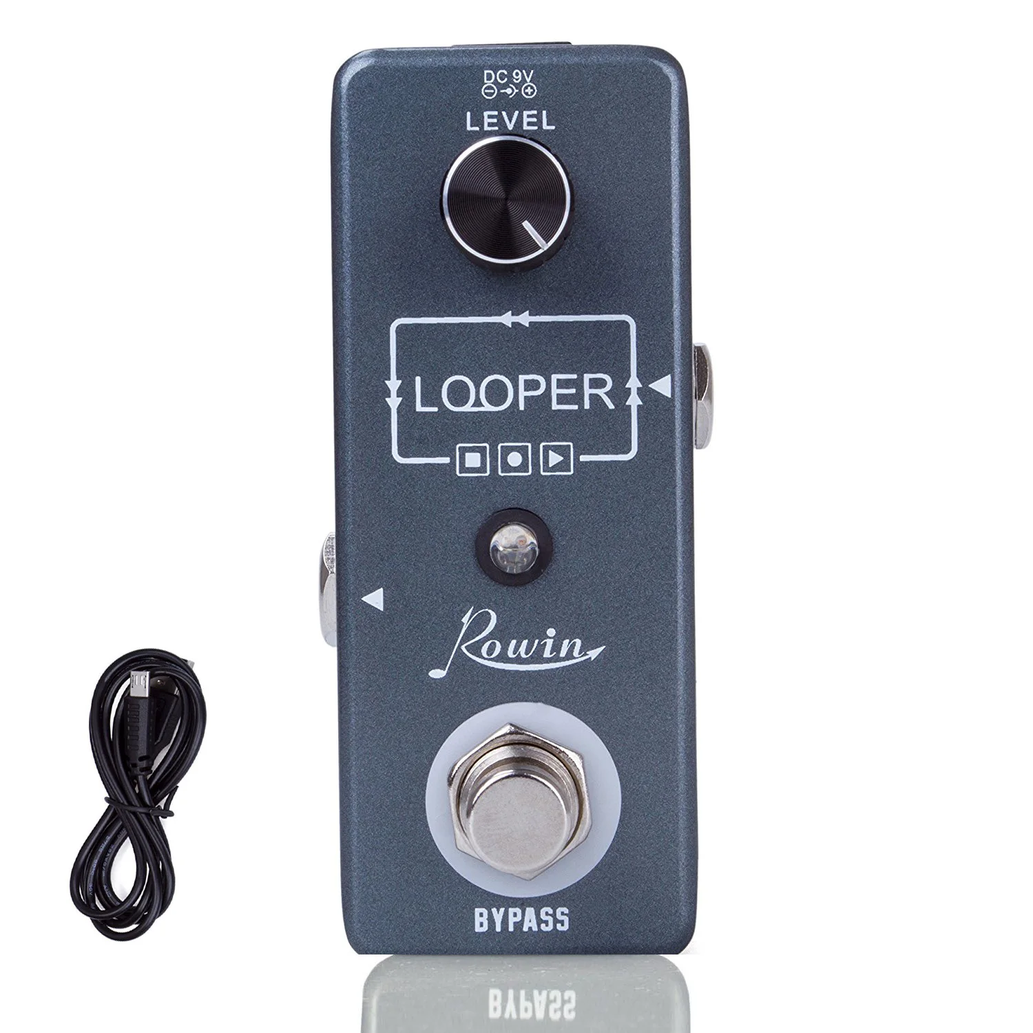 

Rowin LEF-332 Guitar Looper Pedal Digital Looper Effect Pedals For Electric Guitar Bass 10 Min Recording Time