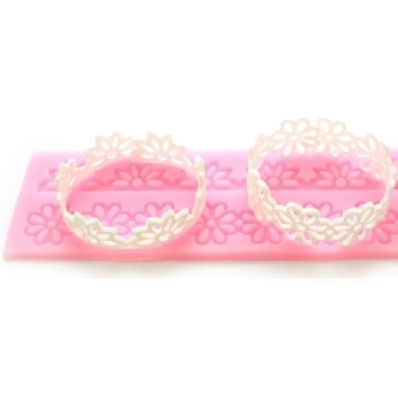 3D Cosmos Цветочные силиконовые украшения для торта кружевные формы мастики