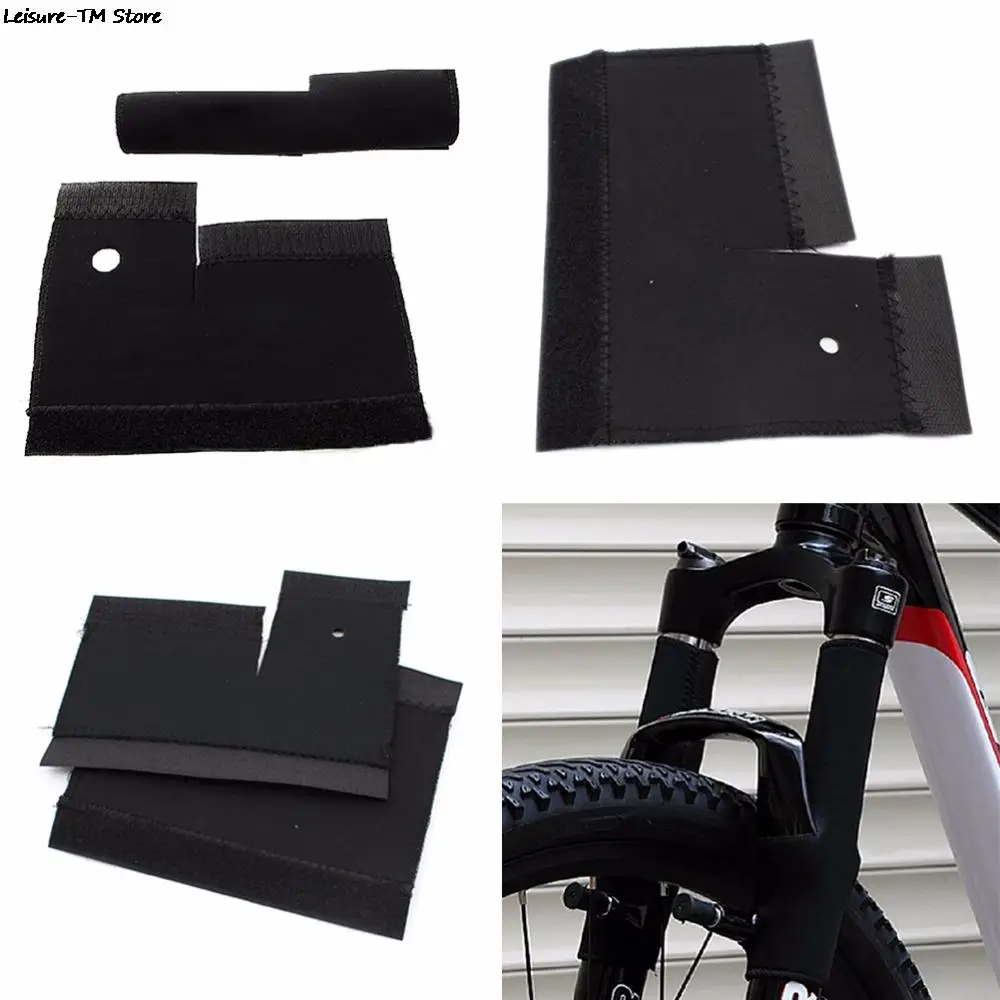 

New 1 Pair Bicycle Frame Chain Protector Cycling MTB Bike Front Fork Protective Pad Guard Wrap Cover Set