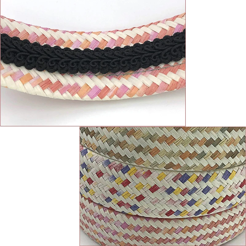 

Korean hand-woven Cute headband wide-brimmed head buckle plaid Bezel headwear headband female hair accessories hairwear beach