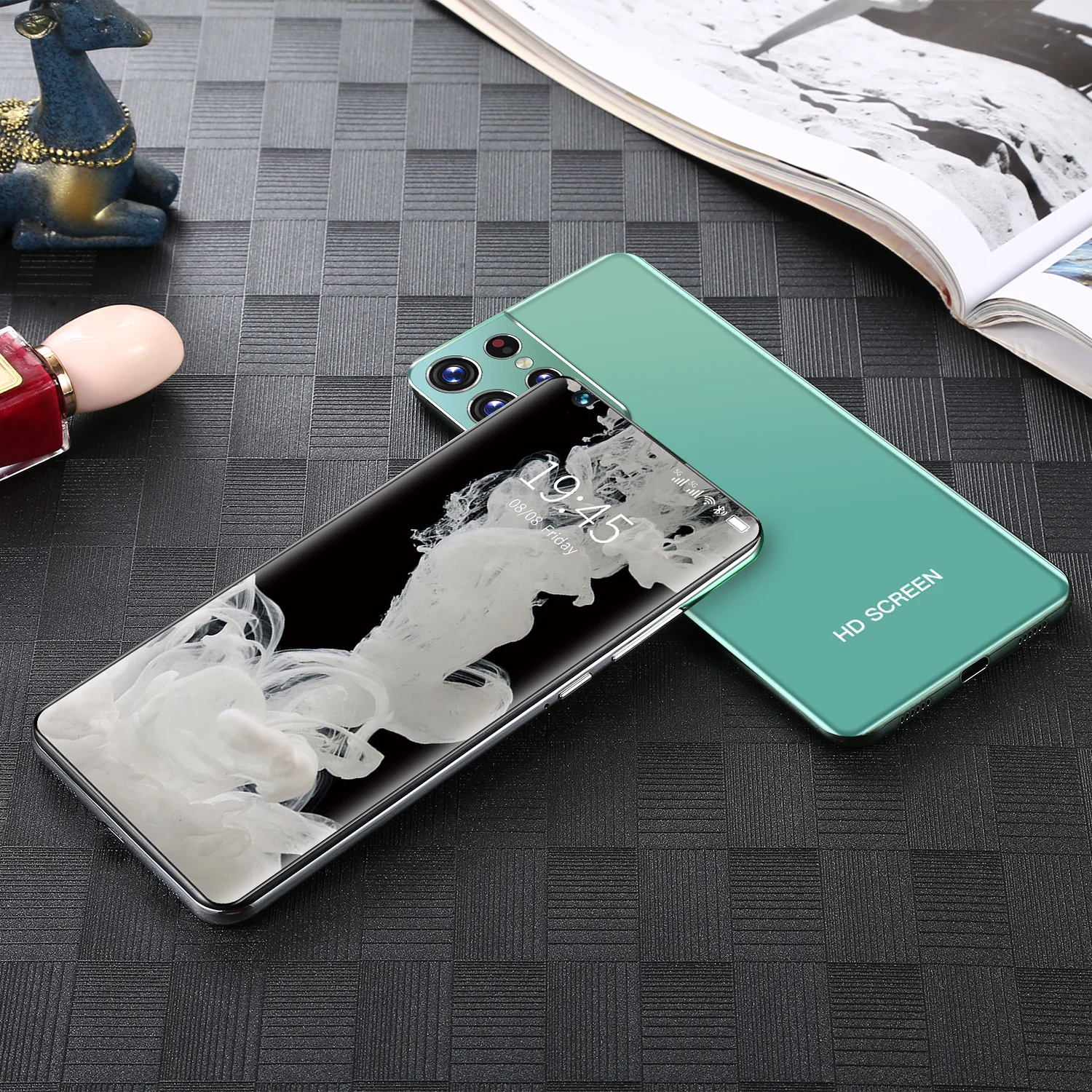 

2021 Hot Sale S21Ultra 12+512GB Andriod Smart Phone 10 Core 7.3 Inch Fingerprint Unlock 6800mAh 24+48MP Mobile Cell Phone Green