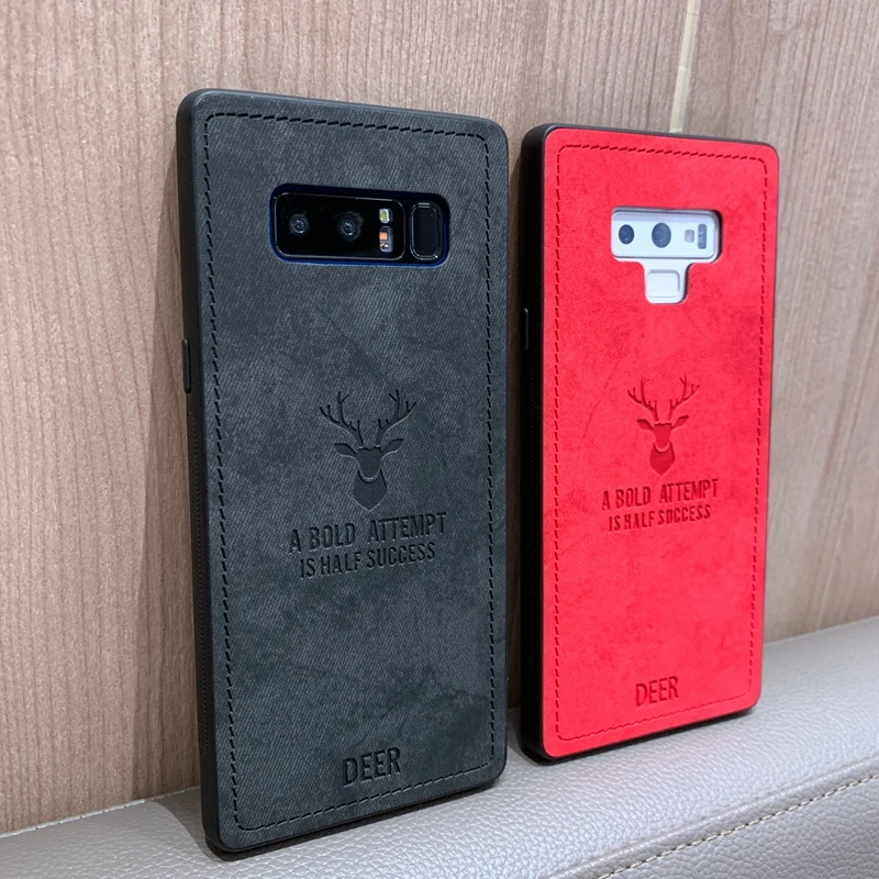 Для samsung Galaxy S10 плюс S10e M10 M20 M30 A10 A20 A30 A50 A40 A70 ткань 3D принт с оленем однотонный