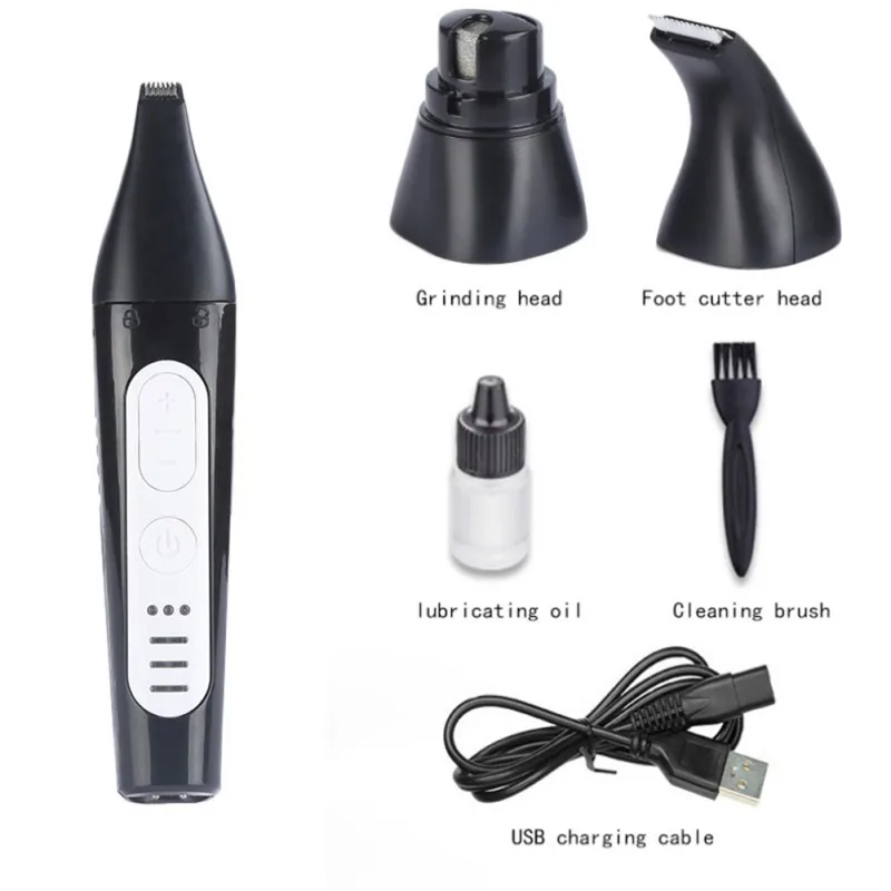 

3 in 1 Dog Hair Trimmer USB Rechargeable Professional Pets Hair Trimmer For Dogs Cats Hair Clipper Grooming Kit