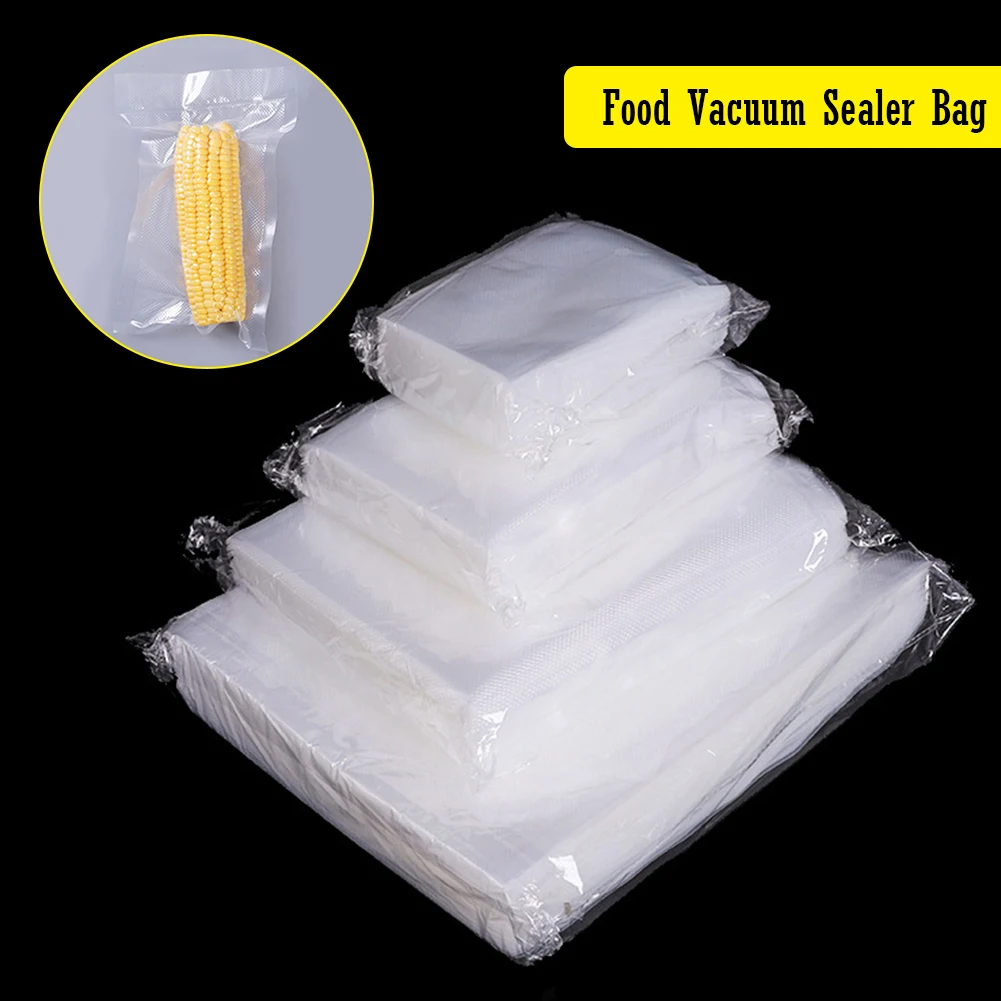 

100 шт./лот прозрачная сетчатая линия кухонный пищевой вакуумный пакет для холодильника устройство для хранения пищи Вакуумный пакет для хра...