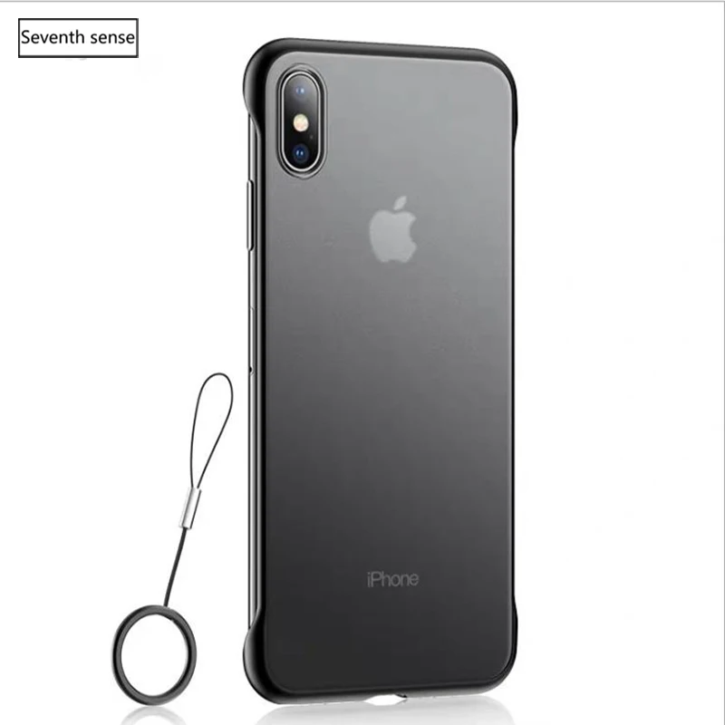 Borderless скраб мобильный телефон чехол для iPhone 6/7/8/6 plus/7 plus/8 plus прозрачный легкий