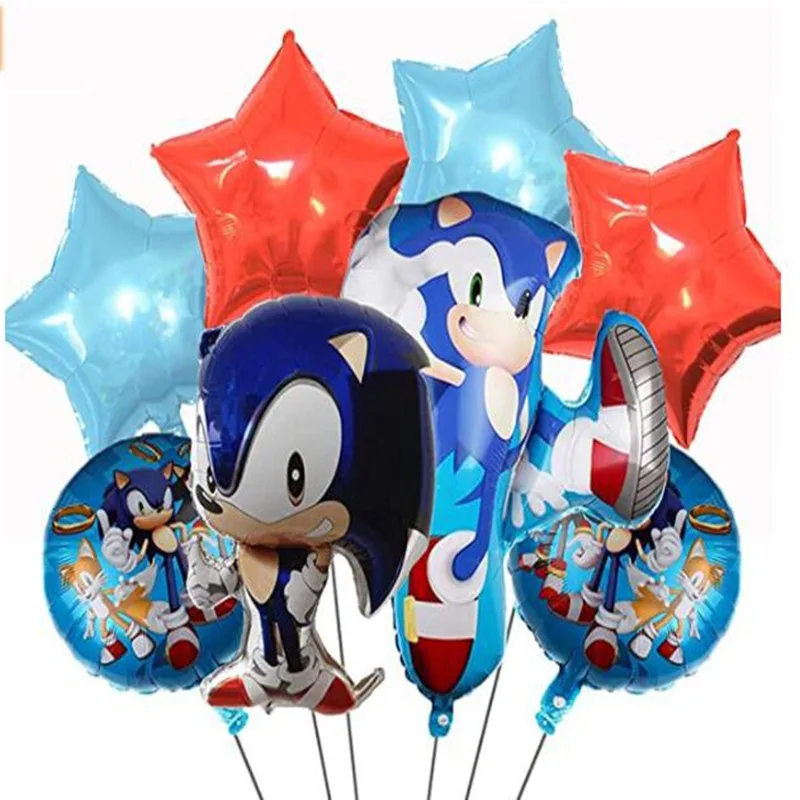 

Large Hedgehog figure Foil Aluminum Ballons Kid Birthday Decoration Baby Shower Inflatable Balloons Kids Favor Gift