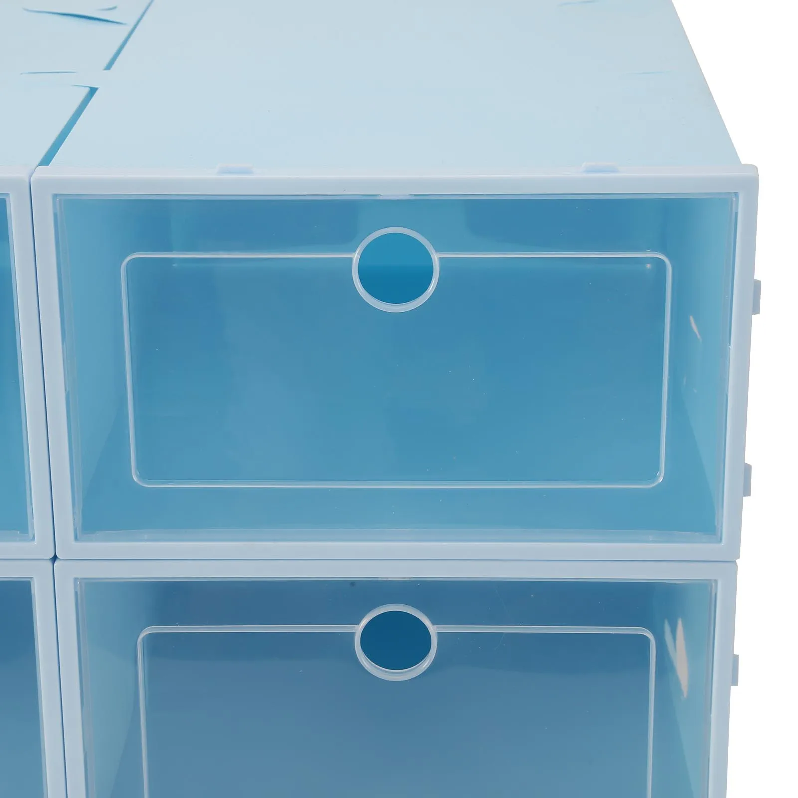 6 шт./компл. складная коробка для обуви прозрачный Пластик стеллаж хранения