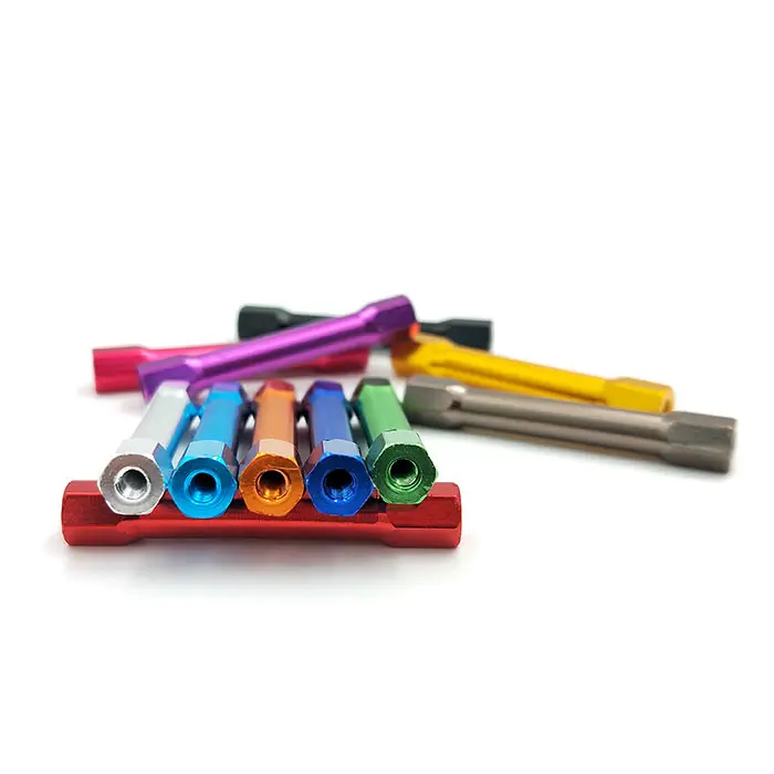 3 шт. M3 Шестигранная двойная головка FPV Соединительная алюминиевая колонна гайки