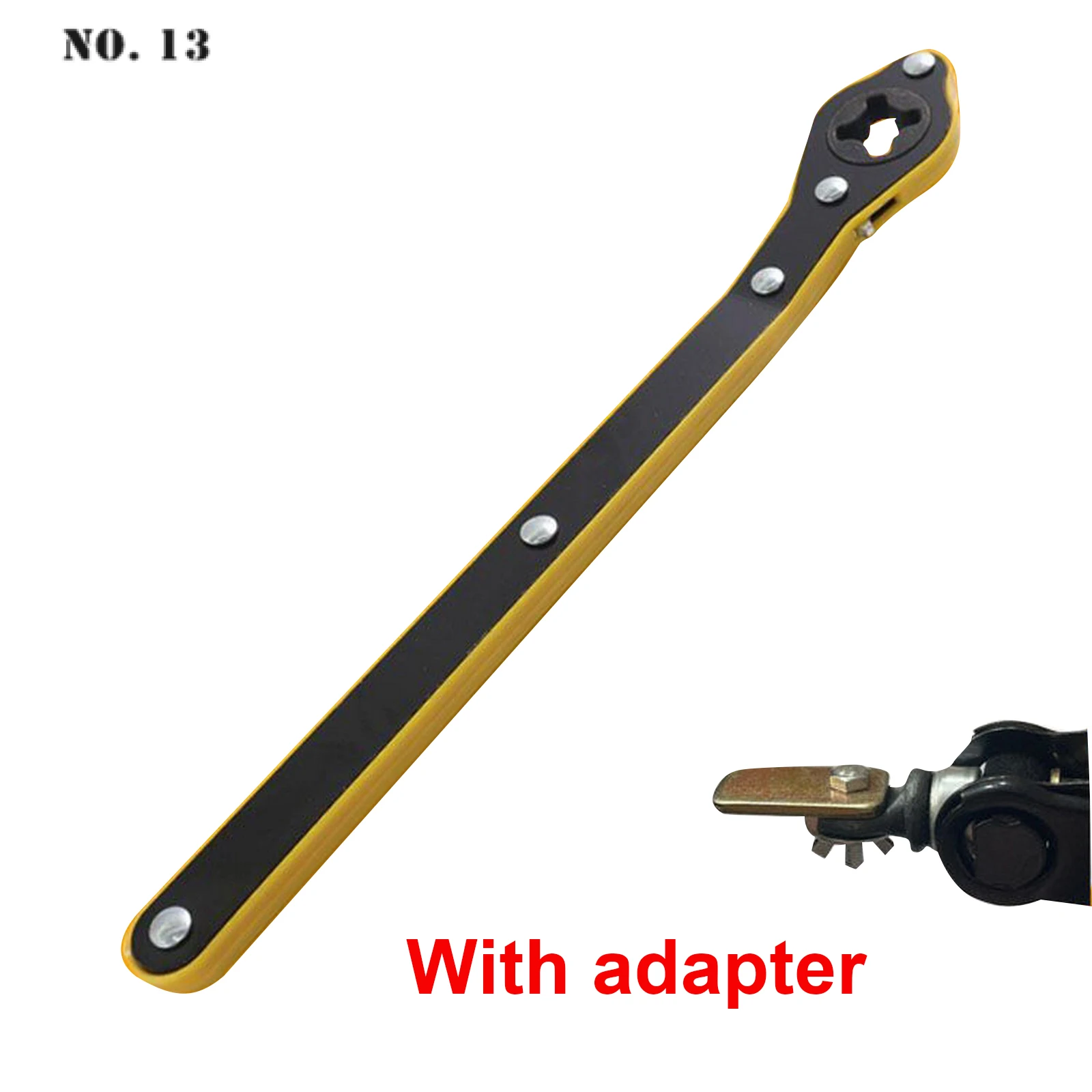 

Auto Labor-Saving Jack Ratchet Wrench with Adapter Scissor Jack Garage Tire Wheel Lug Wrench Handle Labor-Saving Wrench Tools