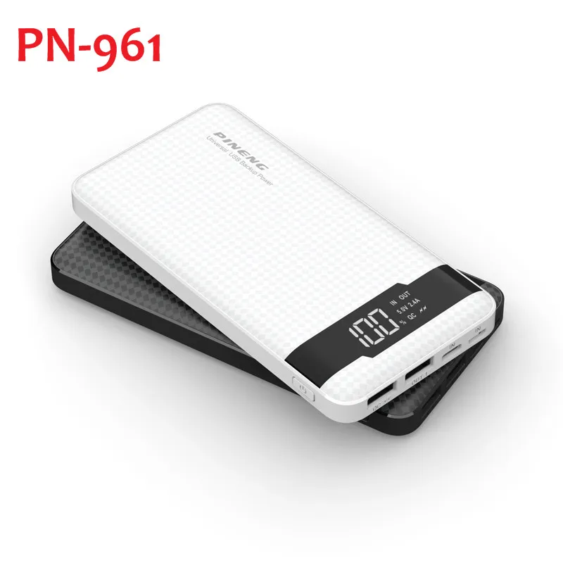 PINENG PN961/PN962 портативное зарядное устройство 10000 мАч/20000 мАч быстрое для телефона 2/3