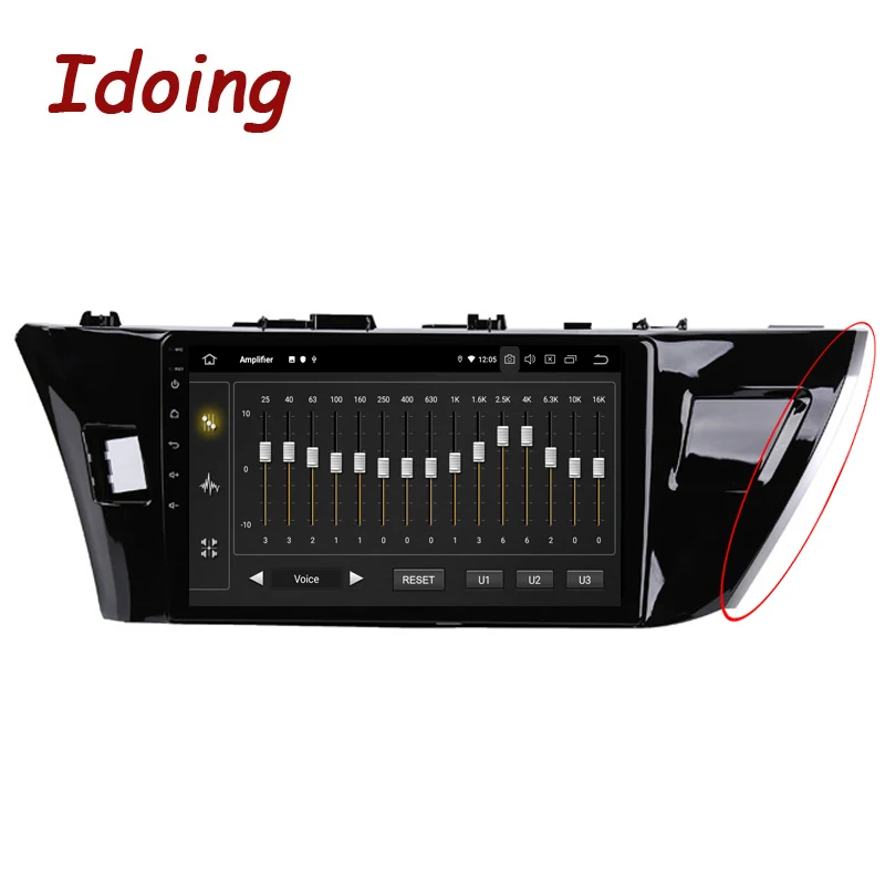 idoing 10 2px6 android auto car radio player for toyota corolla 11 2012 2016 e170 e180 gps navigation head unit plug and play free global shipping