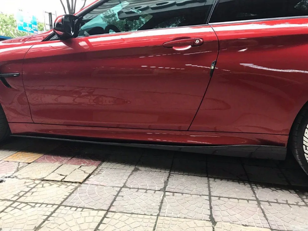3 D стильные юбки из углеродного волокна с 2 дверями шт. подходят для BMW F12 F13 M Sport M6