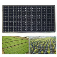 1pcs 200 cells black pp seedling growing cases germination plant propagation pot garden plant pot vegetable nursery seed tray