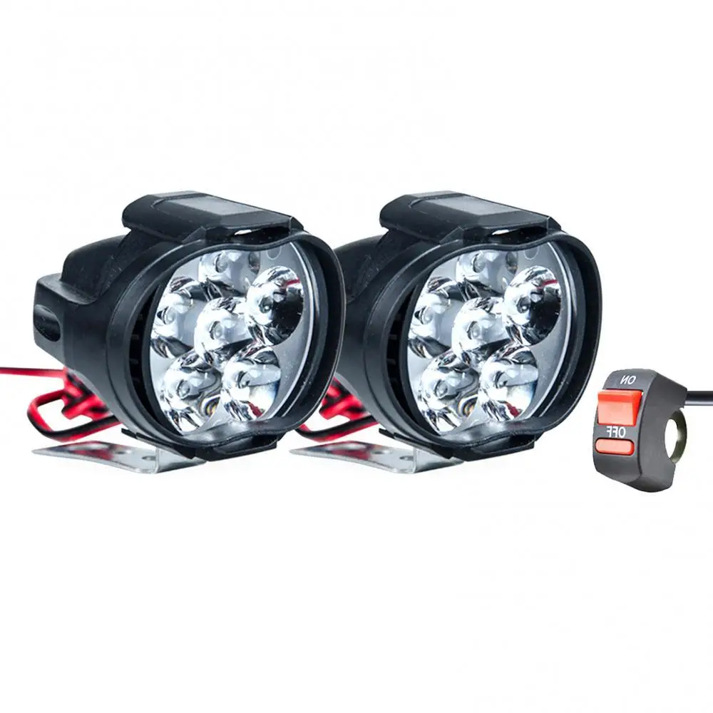 Светодиодная фара для мотоцикла дополнительный фонарь светодиодный работы