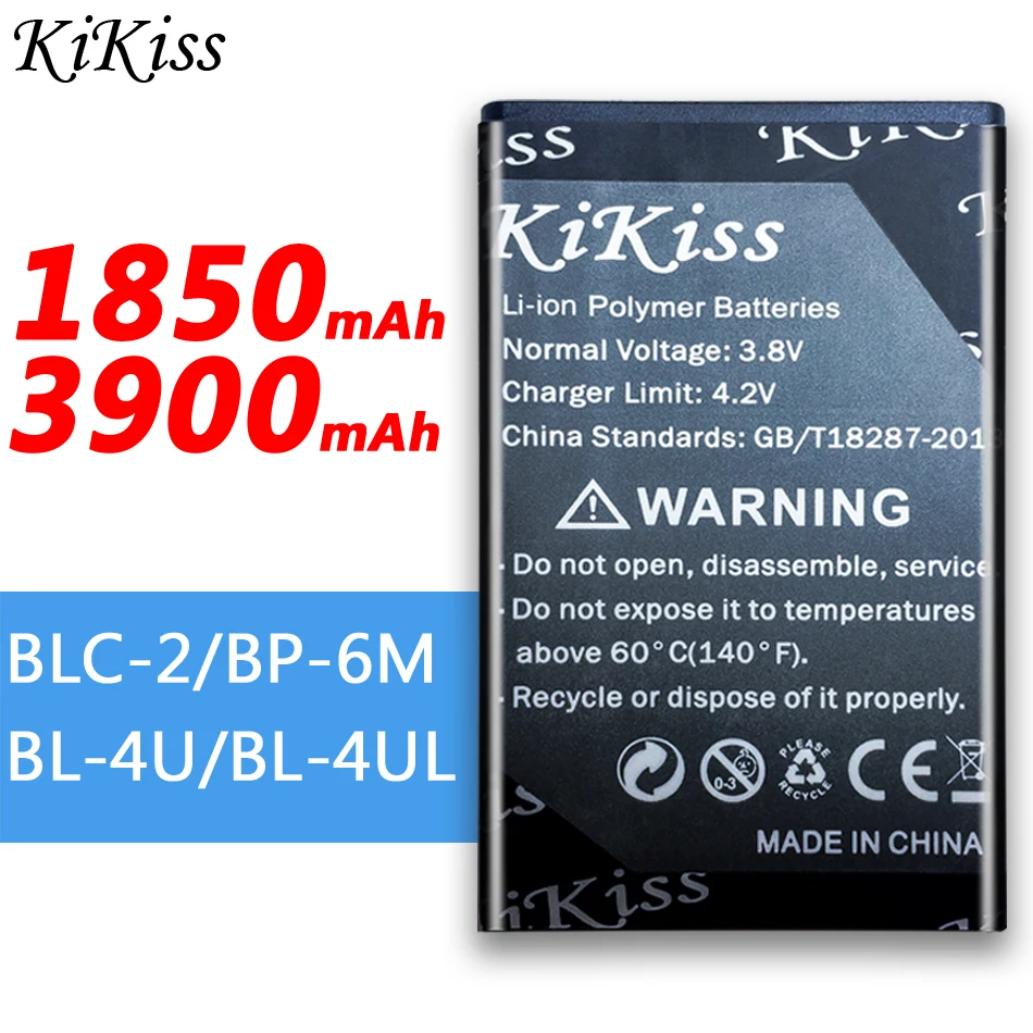 Для Nokia 3250 6233 N93 9300i 9300 6290 6288 3310 3330 3410 5510 6800 3510 8900 3120c Asha 225 телефон Батарея BLC 2 BP 6M BL