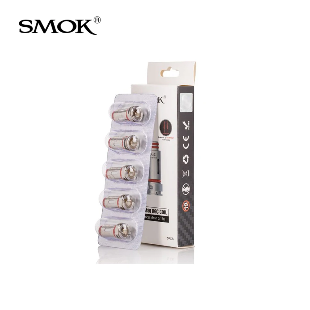 Оригинальный SMOK RGC Coil RBA Mesh 0 4 Ом/0 17 Ом для RPM80 Pro Pod Mod/ Mod/Seek Mod Kit электронная сигарета
