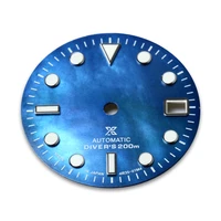 for skx007 29mm watch dial green luminous shell dial for nh35nh364r36 watch movement modification part%ef%bc%88with logo%ef%bc%89