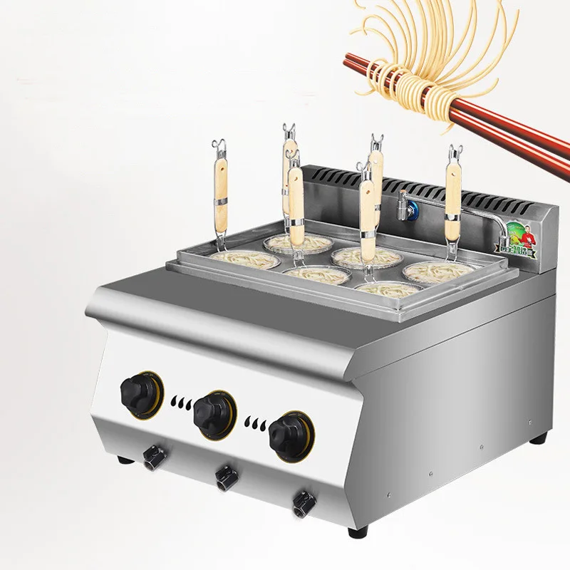 Промышленная кухонная машина Noddles газовая плита лапша Oden настольная суповая печь