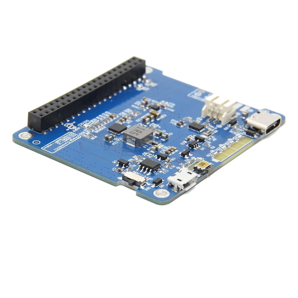Raspberry Pi 4 UPS HAT 2 с тип-c, модуль платы расширения литиевой батареи(без батареи) для Raspberry Pi 4 Модель B/3B+/3B