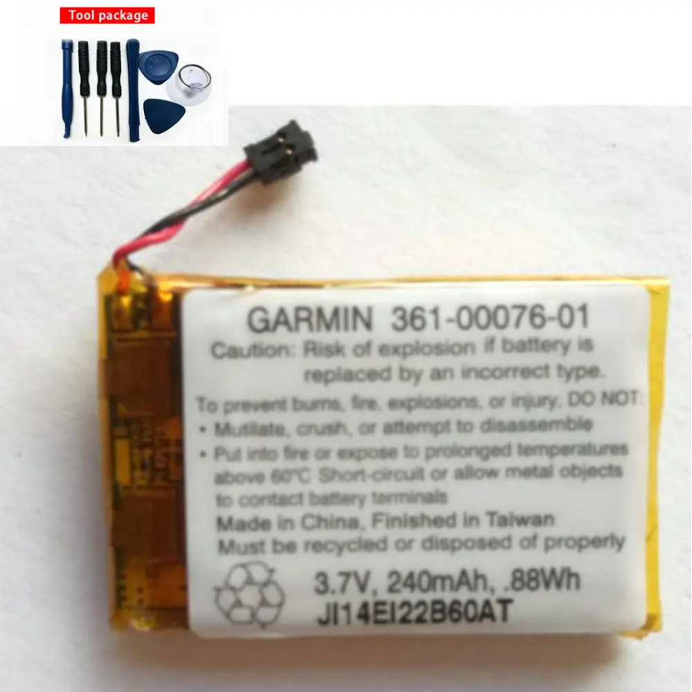 

3,7 V 240mAh 361 WH 00076-361-01 Аккумулятор для Garmin 00076--01 аккумулятор + Инструменты