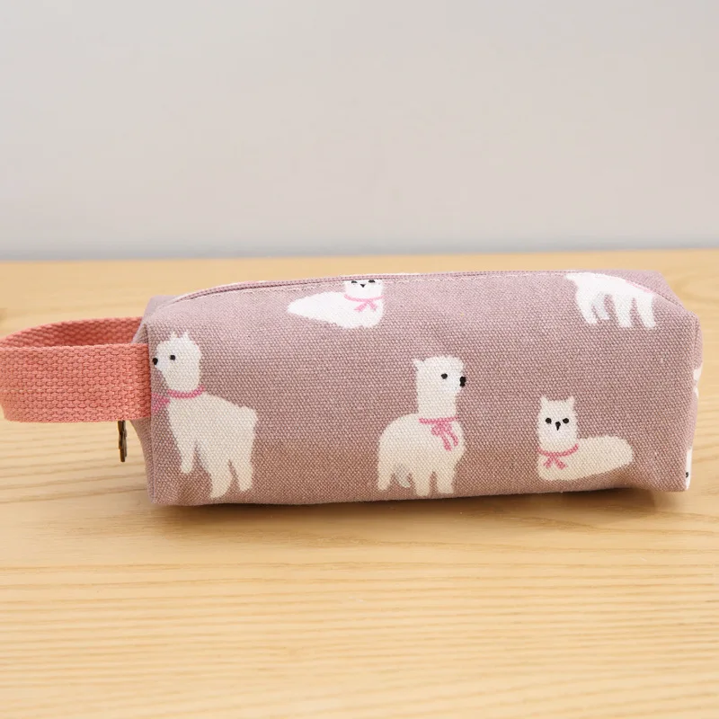 Pink alpaca Чехол для карандашей школьные принадлежности kotak pensil estuche para lpices материал escolar trousse scolaire stylo cartuchera para lapices - Цвет: Pink alpaca