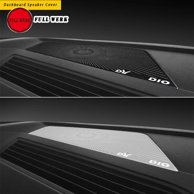 Нержавеющая Сталь автомобильный Стайлинг приборной панели динамик Накладка для